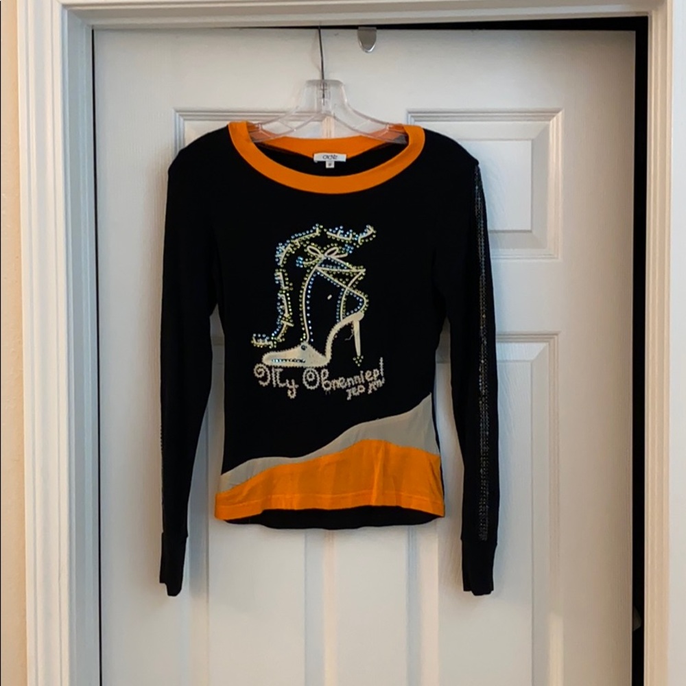 Cache top long sleeve  size small